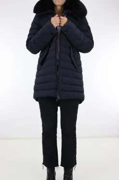 Piumino lungo con pelliccia Itoka