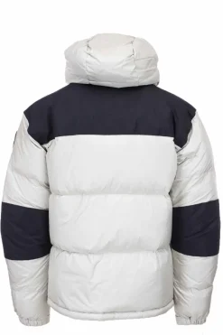 Piumino oversize bicolore