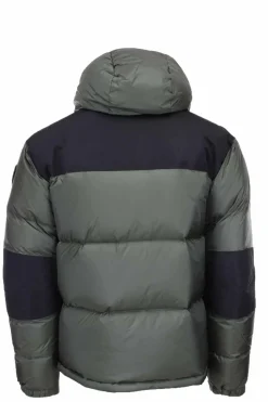 Piumino oversize bicolore