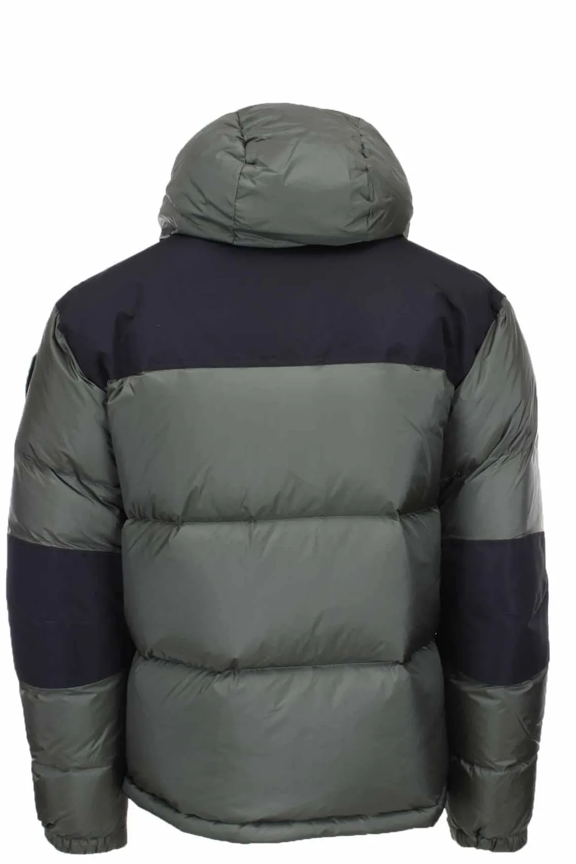 Piumino oversize bicolore