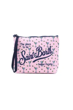 Pochette Aline neoprene Cocktail righe