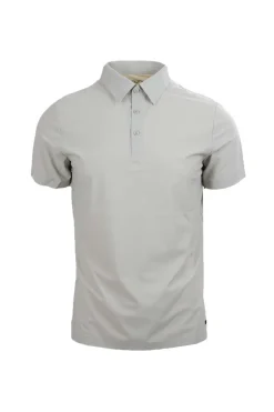 Polo con bottoni in tessuto tecnico Softech