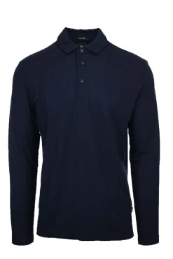 Polo manica lunga in jersey