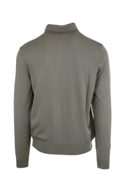 Polo manica lunga in lana merinos