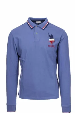 Polo manica lunga maxi logo