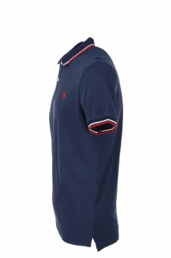 Polo mezza manica bordi colorati