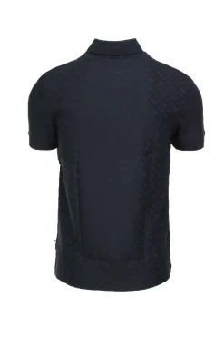 Polo mezza manica con monogrammi Boss