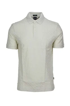 Polo mezza manica con monogrammi Boss