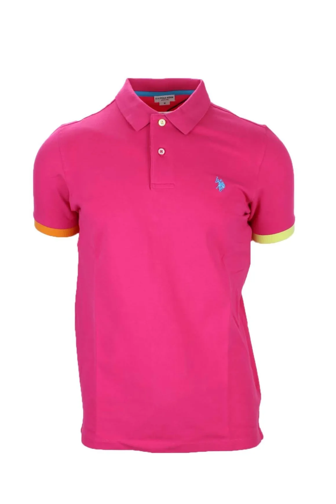 Polo mezza manica con profili in colorati