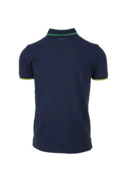 Polo mezza manica con profili in contrasto