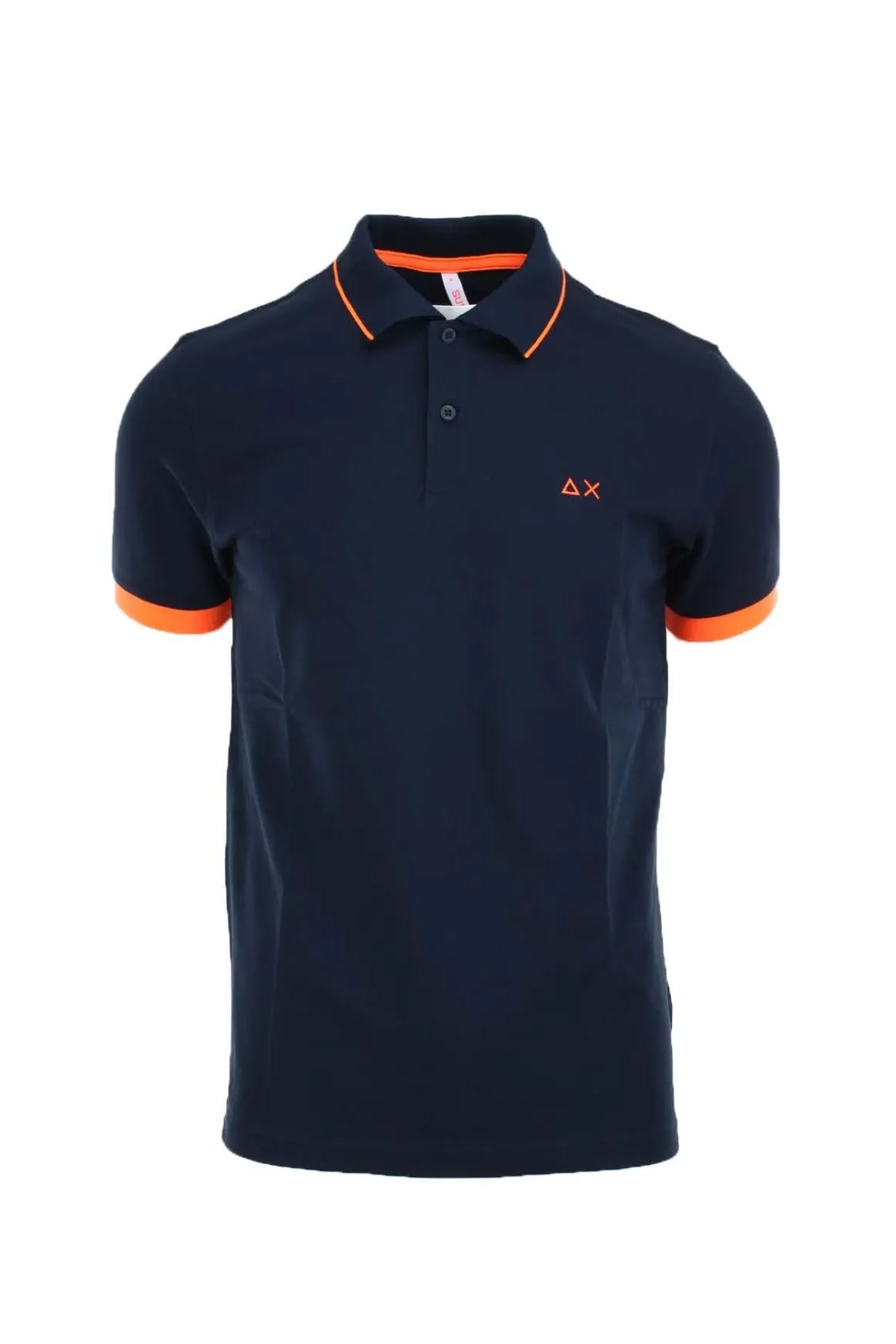 Polo mezza manica con profili fluo