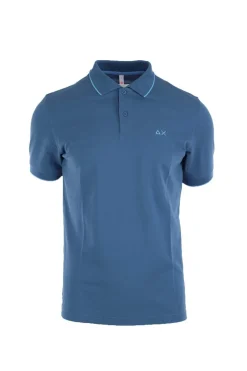 Polo mezza manica con profili in contrasto