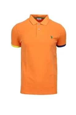 Polo mezza manica con profili in colorati