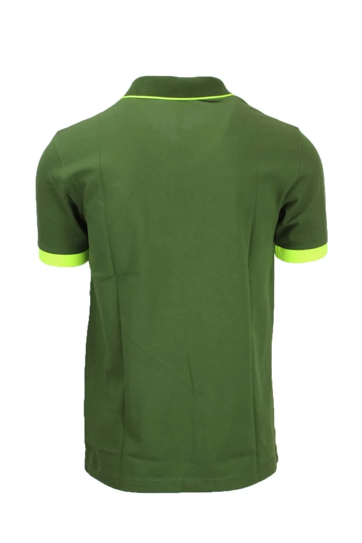 Polo mezza manica con profili fluo