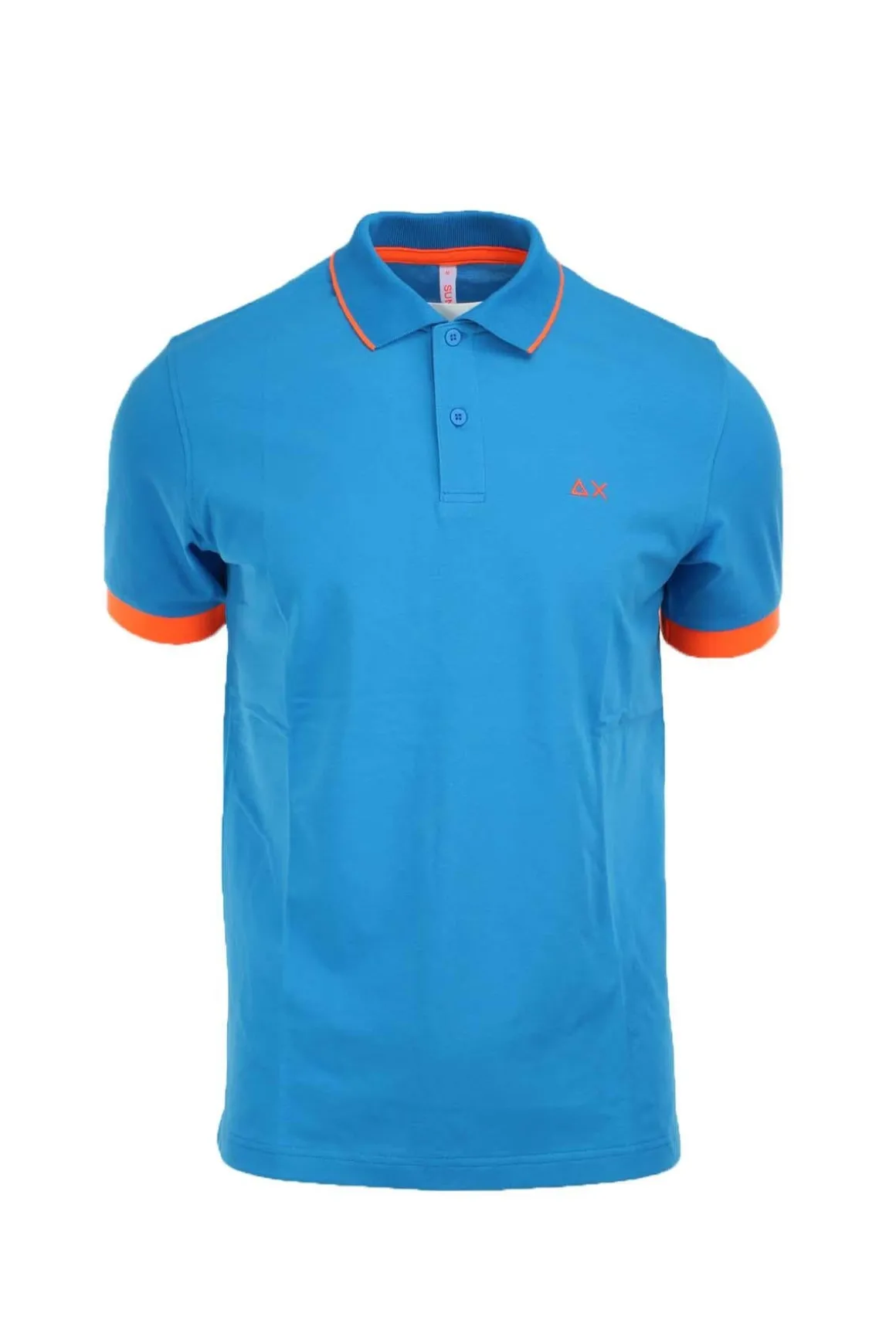 Polo mezza manica con profili fluo