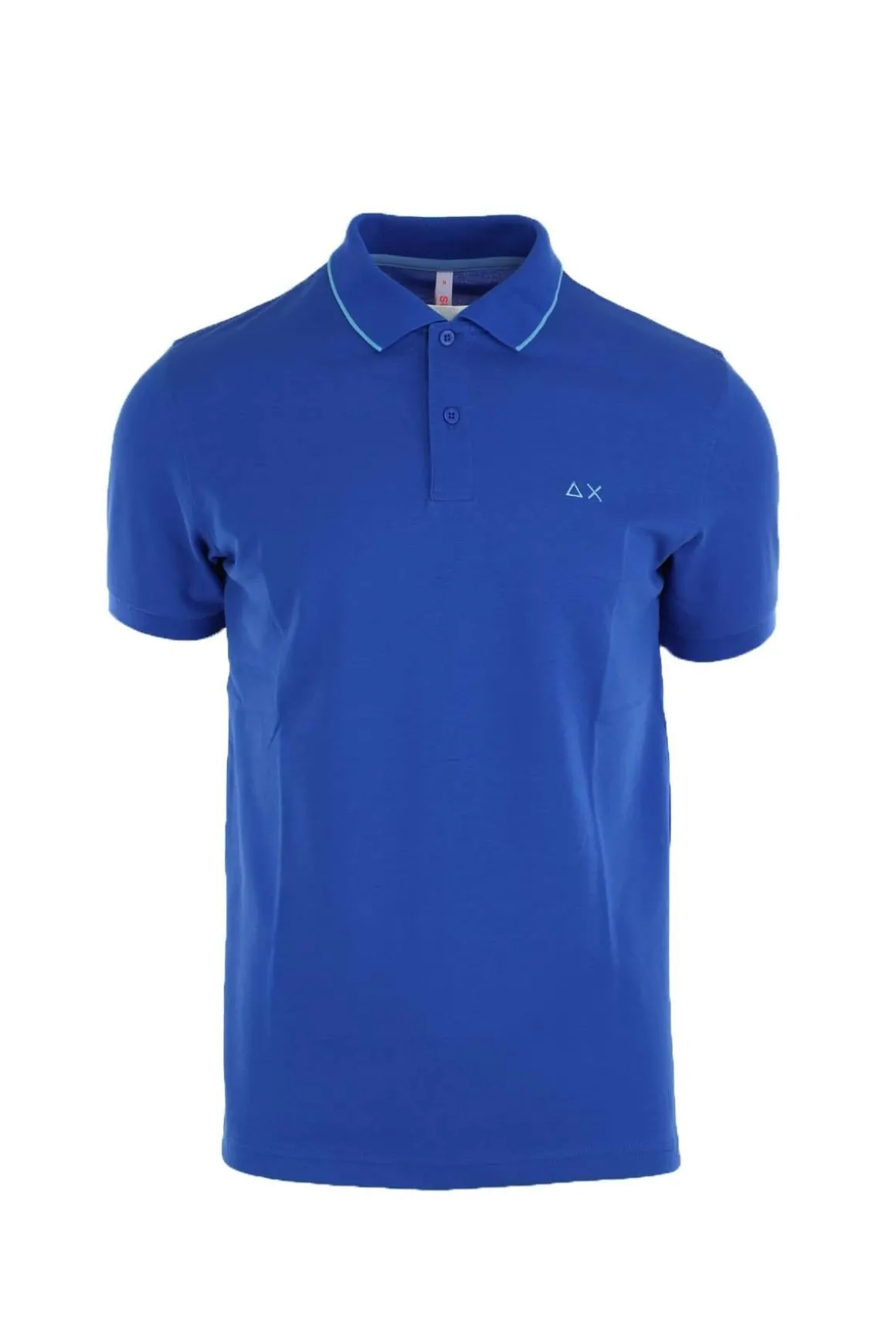 Polo mezza manica con profili in contrasto