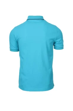 Polo mezza manica con profili in contrasto