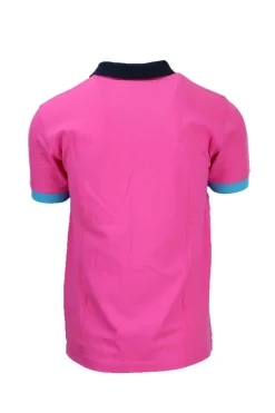 Polo mezza manica dettagli multicolor