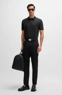 Polo mezza manica in cotone piquet con logo