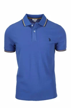 Polo mezza manica in piquet unito