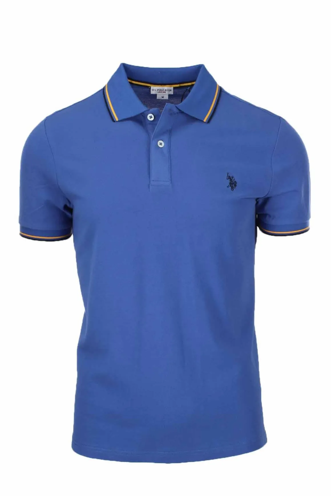 Polo mezza manica in piquet unito