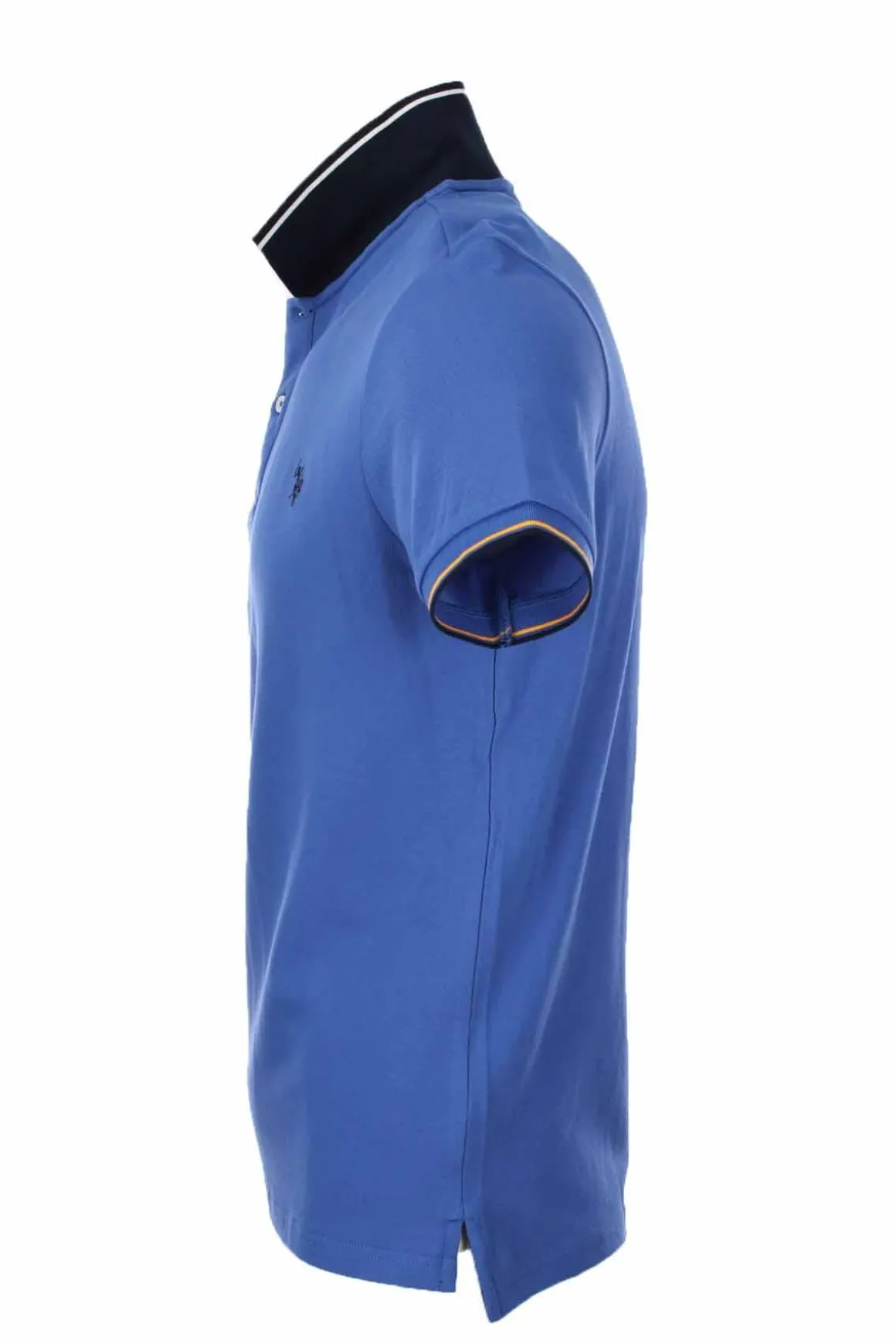 Polo mezza manica in piquet unito