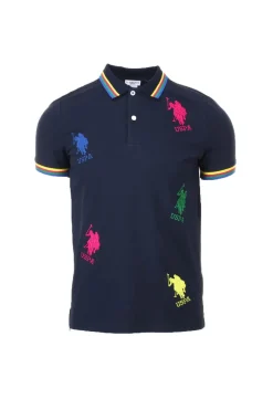 Polo mezza manica in piquet logo