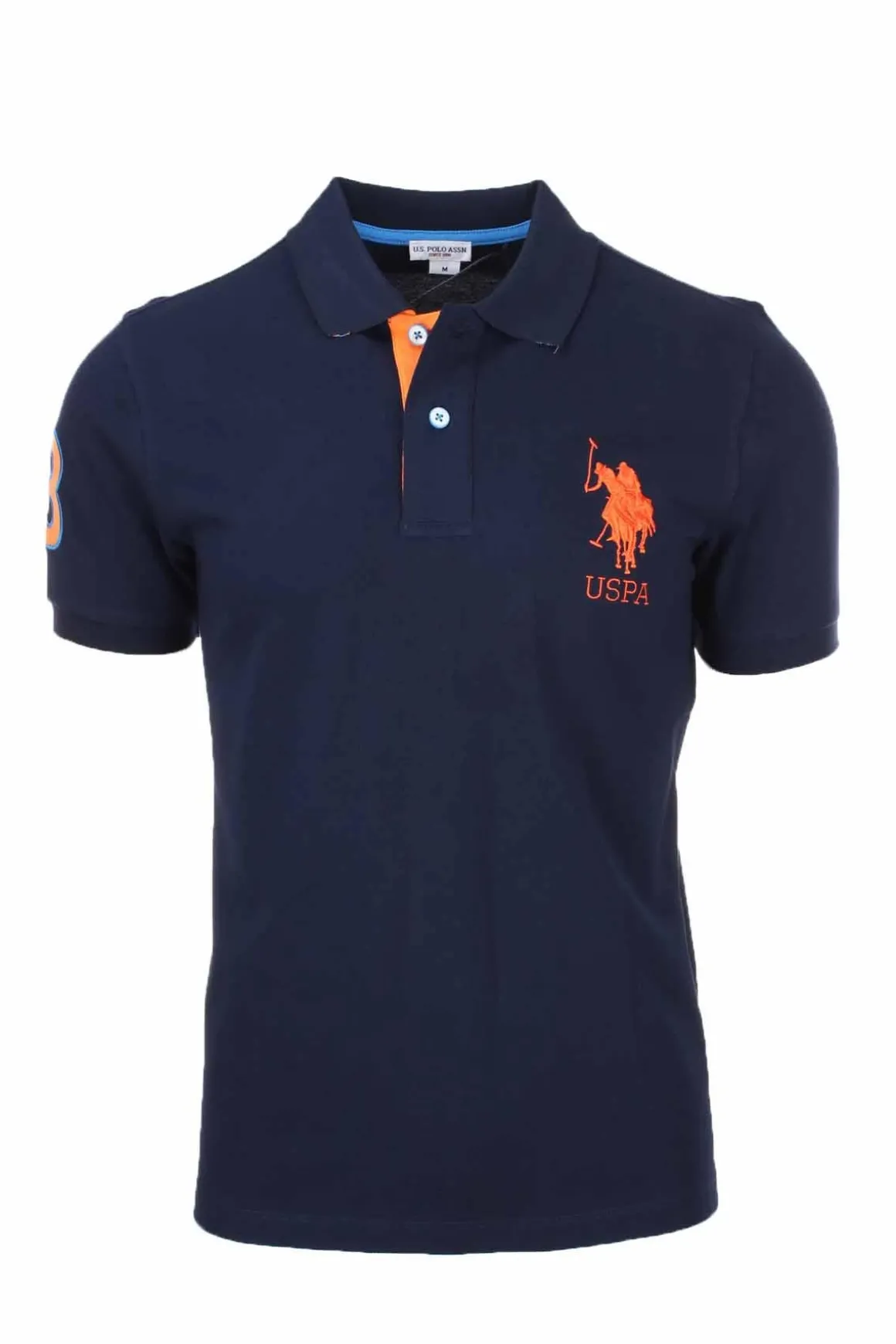 Polo mezza manica piquet maxi logo