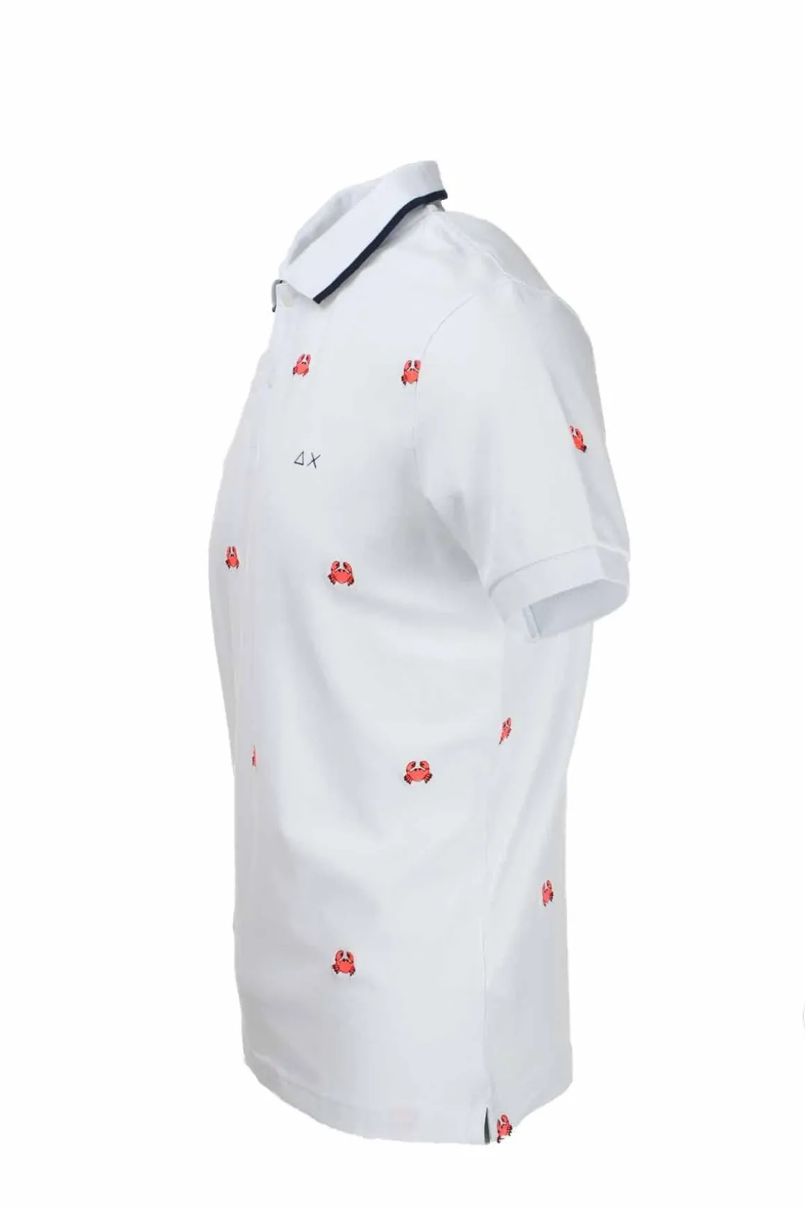 Polo mezza manica ricami granchi