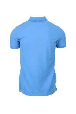 Polo mezza manica tinta unita con logo