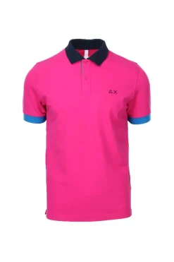 Polo mezza manica uomo dettagli in contrasto