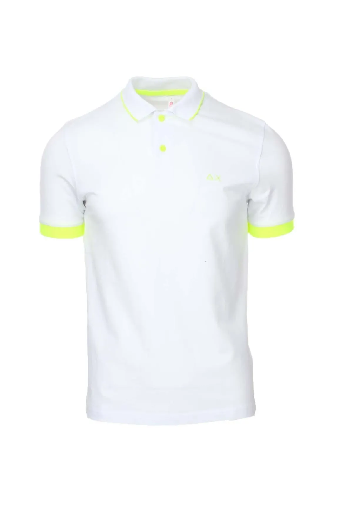 Polo mezza manica uomo profili fluo