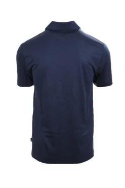 Polo mezza manicain cotone e lino con zip