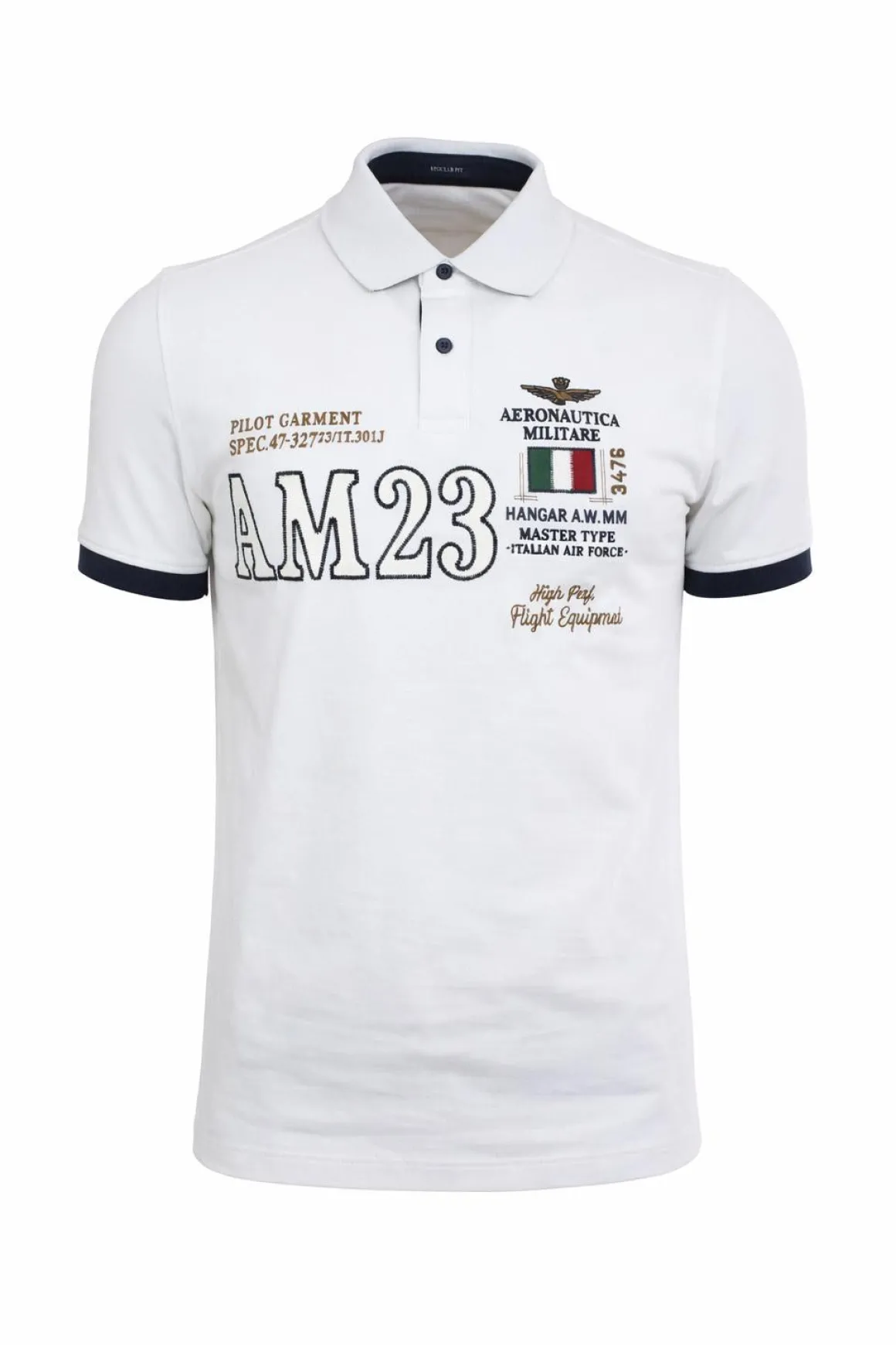 Polo Uomo Piquet Cotone Ricamo Frontale