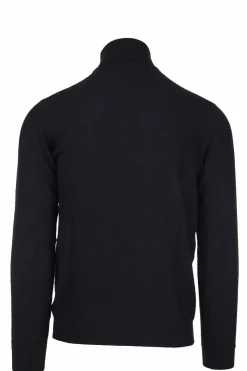 Pullover dolcevita con intarsi