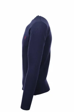 Pullover girocollo in lana