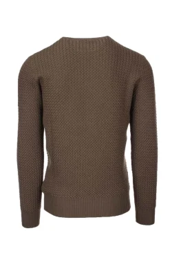 Pullover girocollo microtrecce