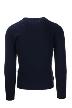 Pullover girocollo microtrecce