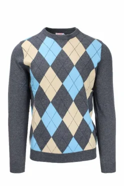 Pullover girocollo rombi