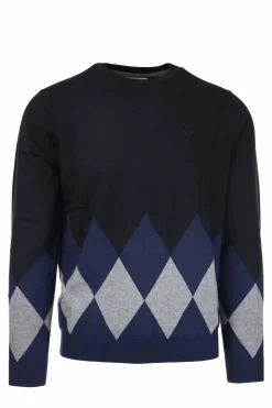 Pullover girocollo rombi