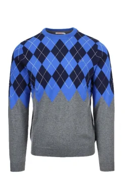 Pullover girocollo rombi