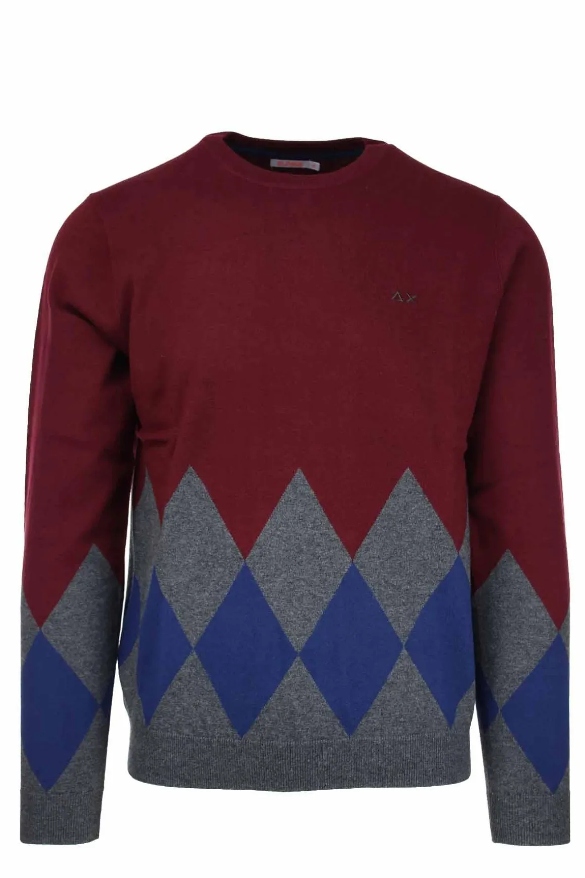 Pullover girocollo rombi