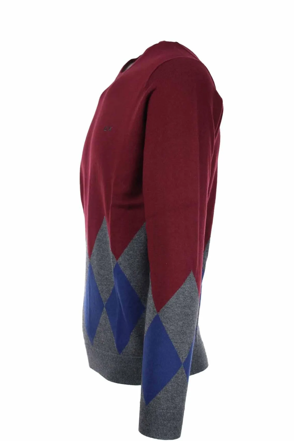 Pullover girocollo rombi