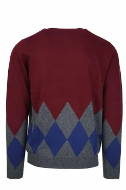 Pullover girocollo rombi