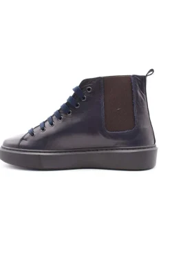 Scarpe stringate alte in pelle