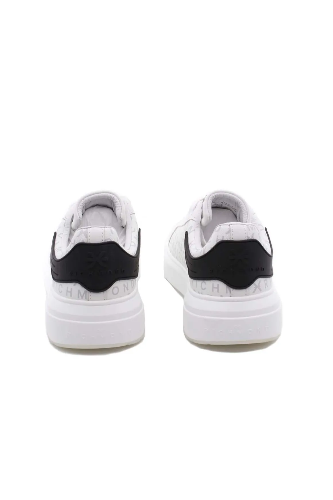 Sneaker in pelle con monogramma John Richmond