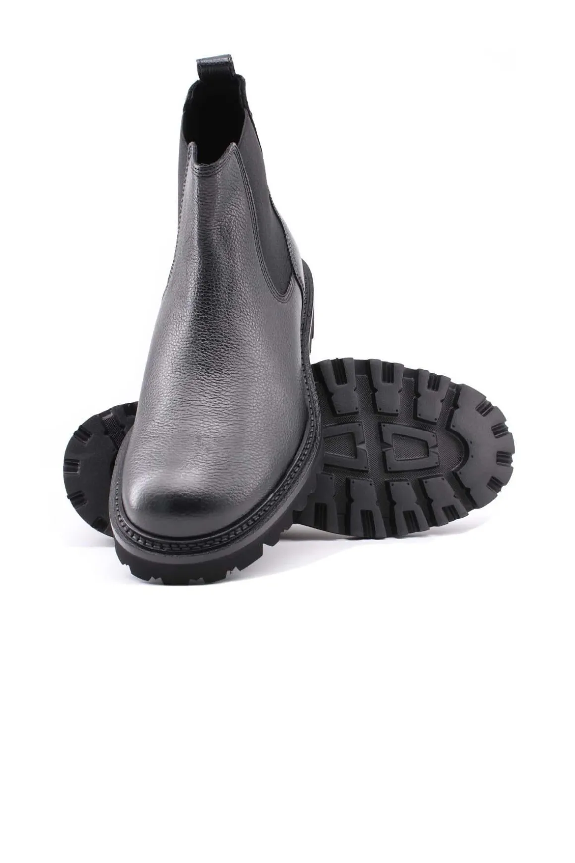 Stivaletti chelsea in pelle martellata