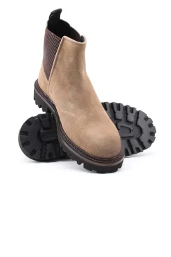 Stivaletti chelsea in pelle scamosciata