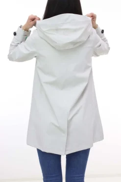 Trench impermeabule con cappuccio