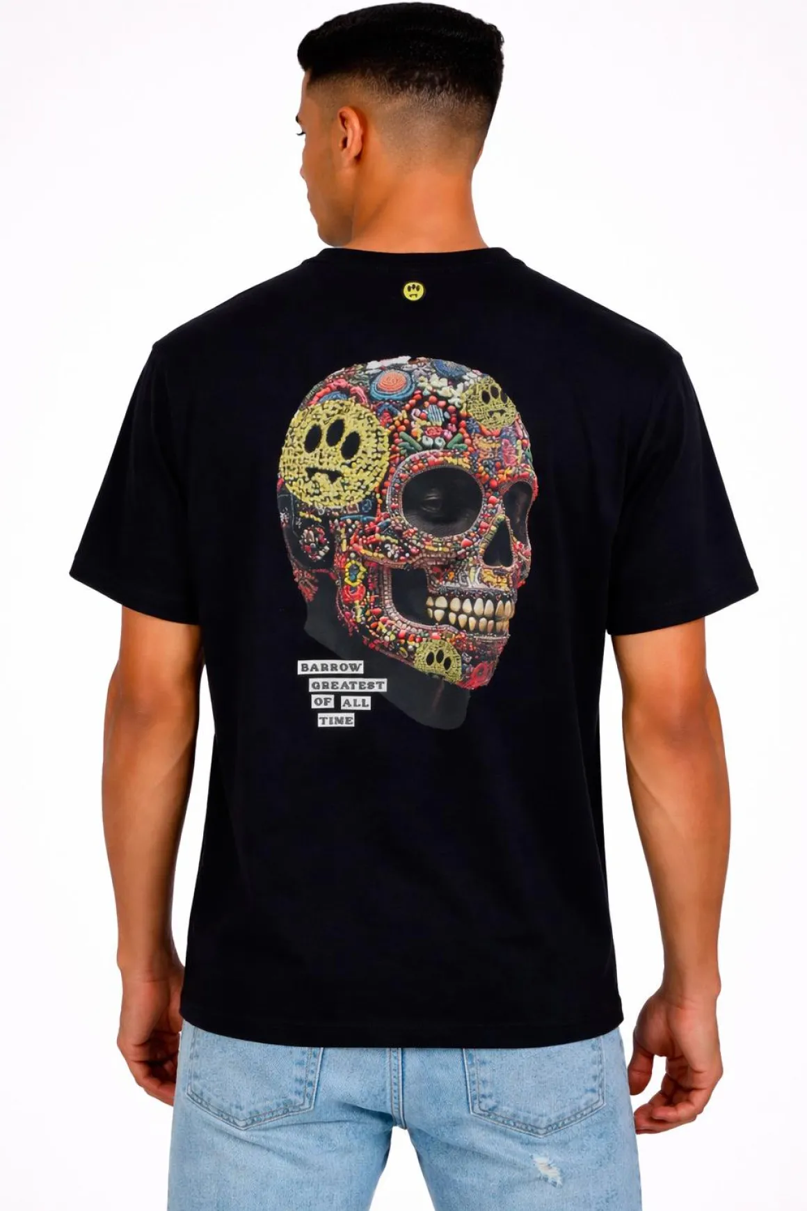 T-Shirt con stampa Teschio retro greatest of all time